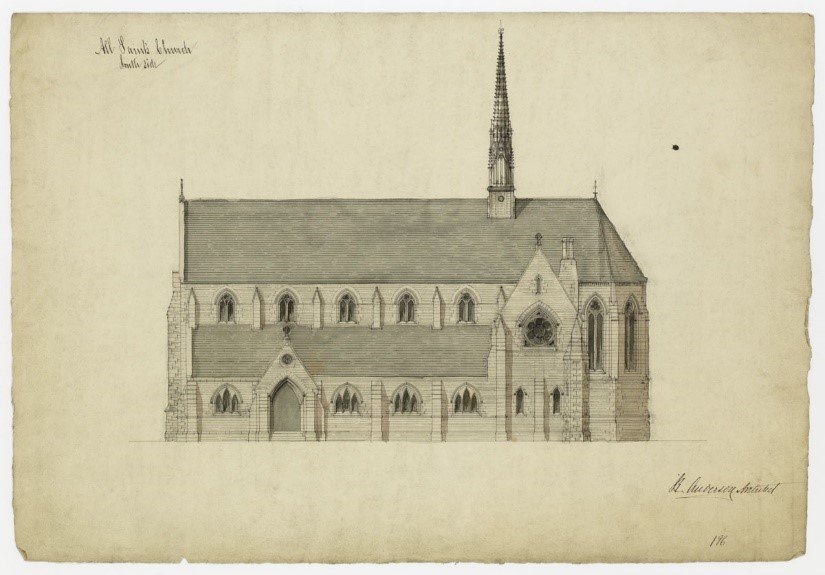 architectural drawing south elevation 1